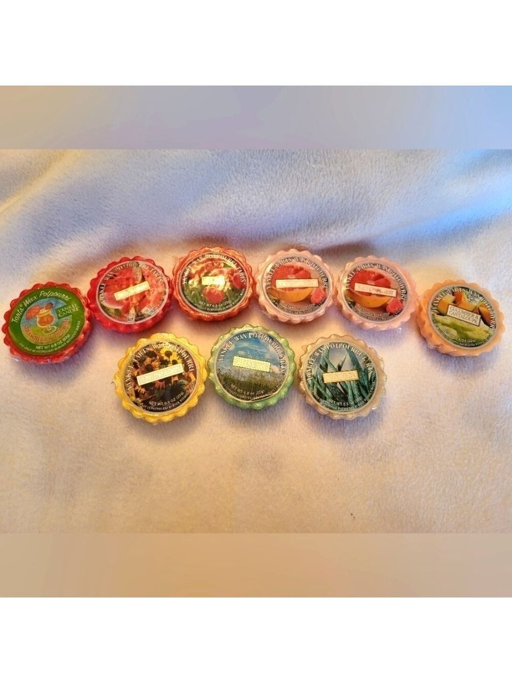 Lot of 9 Yankee Wax Potpourri Tarts